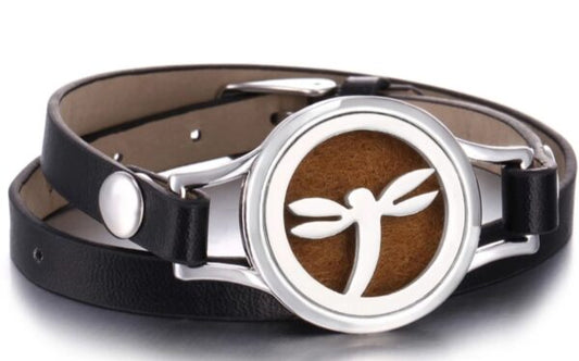 Aromatherapy Leather Banded Bracelet