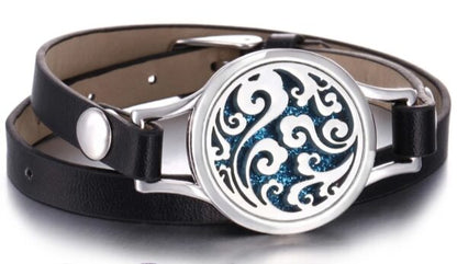 Aromatherapy Leather Banded Bracelet