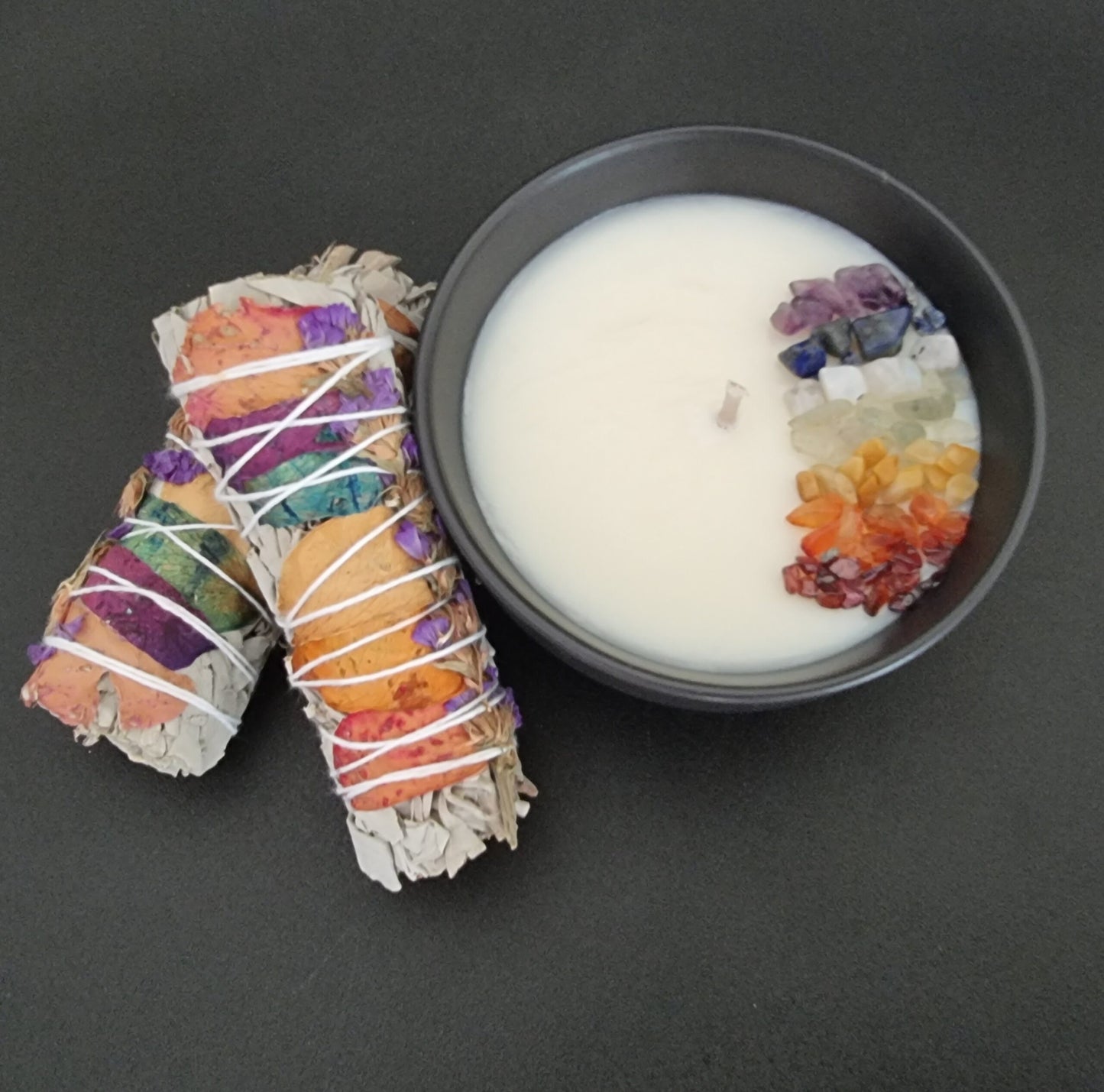 Chakra Sage Candle Bowl