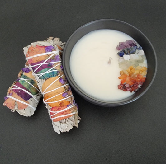 Chakra Sage Candle Bowl